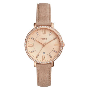 Watch strap Fossil ES4292 Leather Beige 14mm